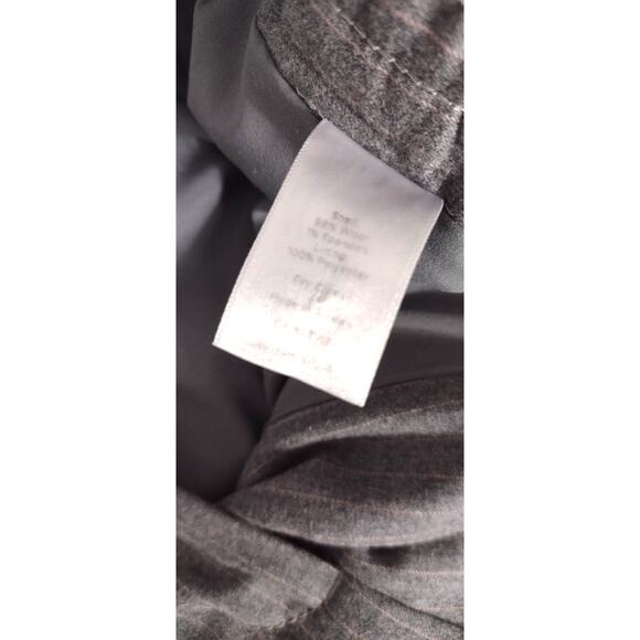 Talbots women's gray pink plaid Italian flannel trousers pants slacks Size 8 - Picture 11 of 12